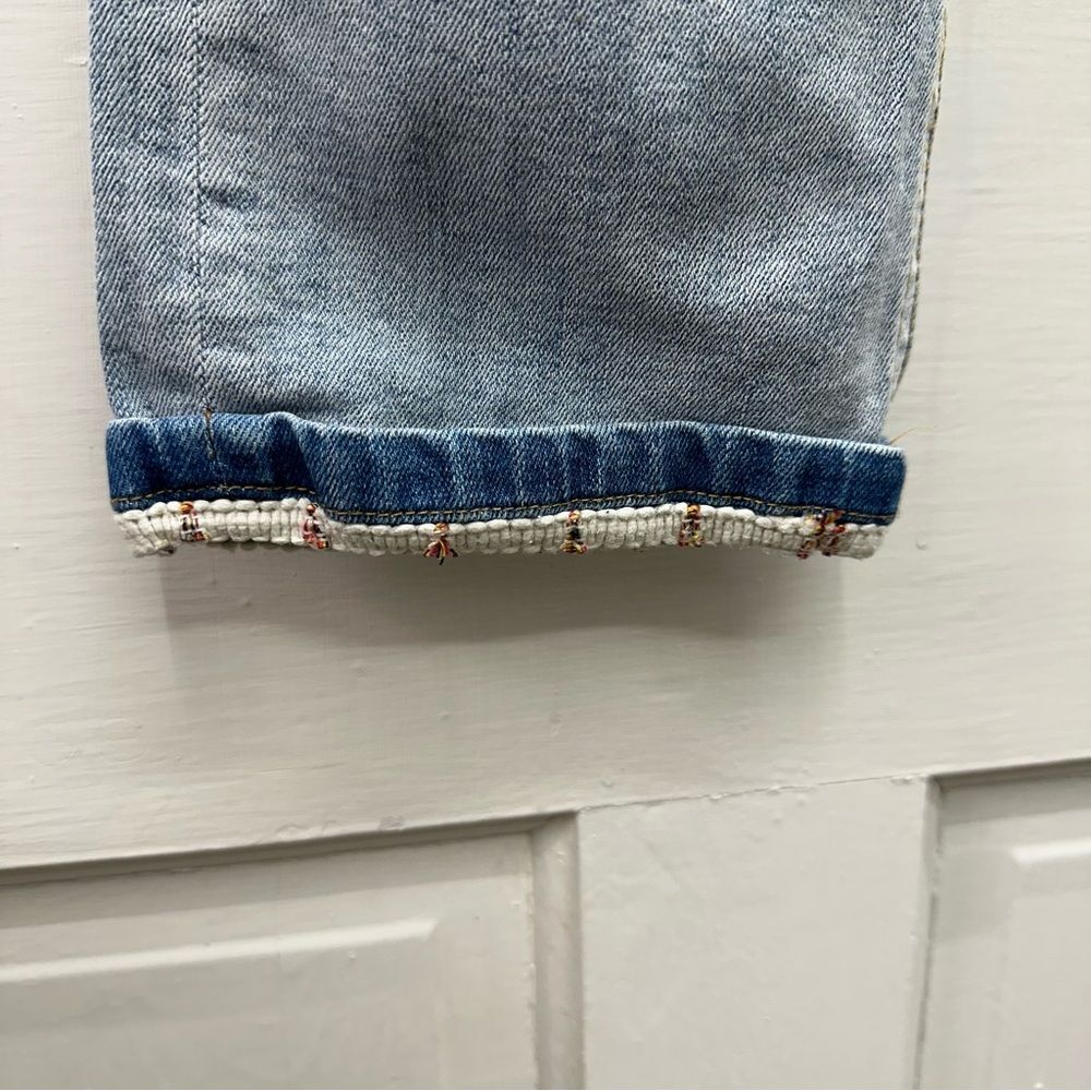 Pilcro Anthropologie slim straight high rise light wash denim jeans women's 26.‎ - Picture 2 of 8